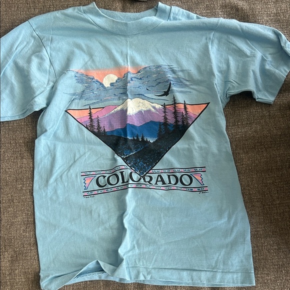 Tops - Blue Colorado Graphic T-Shirt